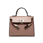 Wholesale Bags Crossbody Women PU Leather Satchel Metal Decorate Lock Multicolor Girls Handbag