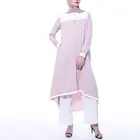 wholesale price fashion design casual wear short kaftan tops modern muslimah baju kurung