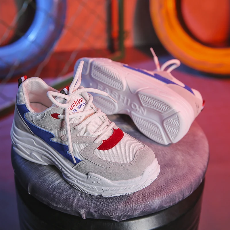 2020 Dad Chunky Sneakers Women Casual Trainers Fashion Slip On Sneakers PU Platform Walking Lace up Shoes For women's
2020 Dad Chunky Sneakers Women Casual Trainers Fashion Slip On Sneakers PU Platform Walking Lace up Shoes For women's