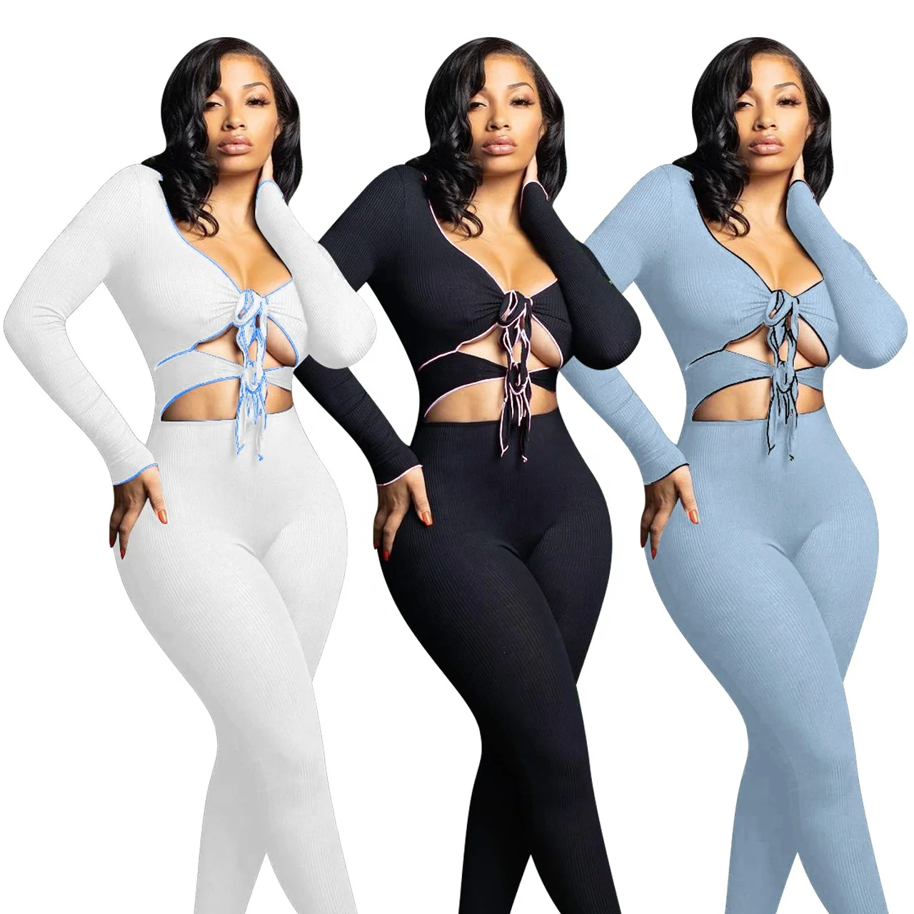 DLL WX009 sexy two pieces set long sleeve strap criss cross hollow out fall 2021 women clothes, As picture or customized make
DLL WX009 sexy two pieces set long sleeve strap criss cross hollow out fall 2021 women clothes, As picture or customized make