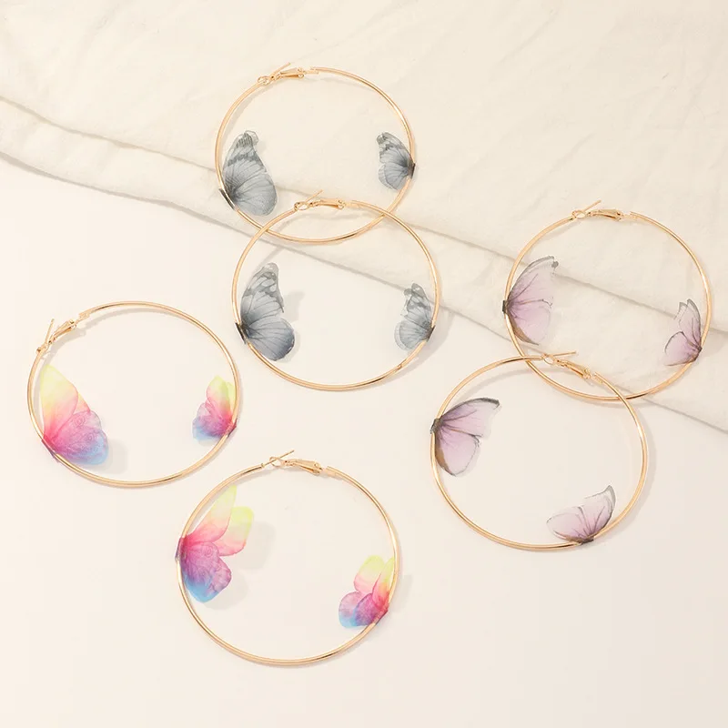 Wholesale Gold Plated Butterfly Hoop Earrings Hip Hop Double Circle Earrings For Women
Wholesale Gold Plated Butterfly Hoop Earrings Hip Hop Double Circle Earrings For Women