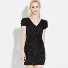 Fashionable Products Charming Female Bodycon Dresses Women Elegant Sexy Ladies Sequin Club Wear Dresses Women Party