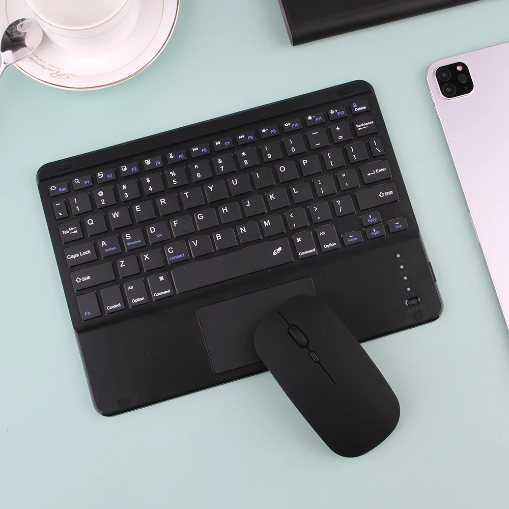 For iPad 10.2 tablet keyboard with mouse supports three systems can be shipped with leather cases
For iPad 10.2 tablet keyboard with mouse supports three systems can be shipped with leather cases