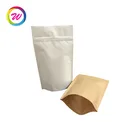 OME logo resealable stand up kraft paper ziplock biodegradable food bag
