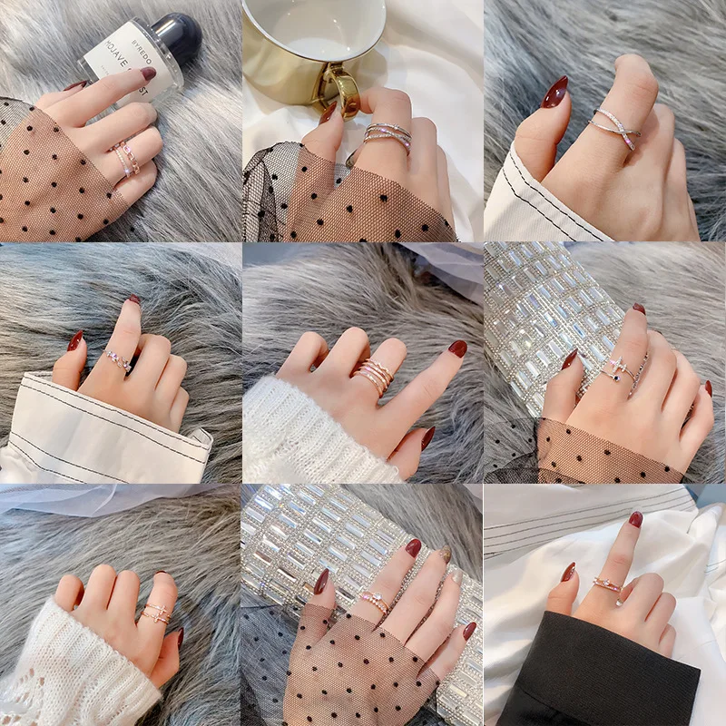 PUSHI hot sale new fashion rings womene ngagement ring geometric jewelry rose gold platted open circle ring adjustable
PUSHI hot sale new fashion rings womene ngagement ring geometric jewelry rose gold platted open circle ring adjustable