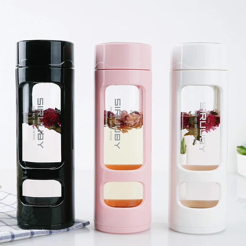 Hot Selling Sport infuser water bottle glass and glass water bottle with tea filter, White, pink, black, brown
Hot Selling Sport infuser water bottle glass and glass water bottle with tea filter, White, pink, black, brown