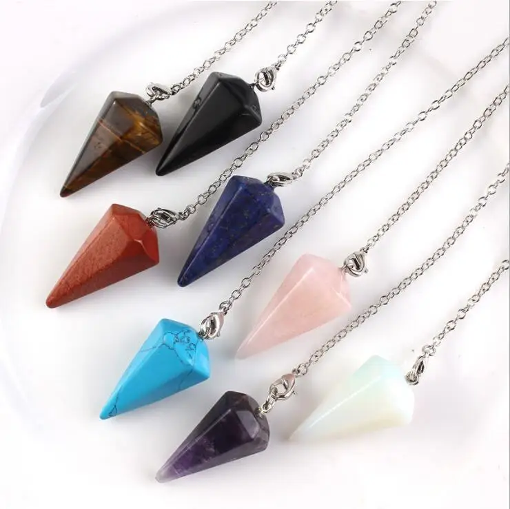 XuQian Natural Stone Healing Pendulum Necklaces Pendant Crystal Stone Pendant, Picture
XuQian Natural Stone Healing Pendulum Necklaces Pendant Crystal Stone Pendant, Picture