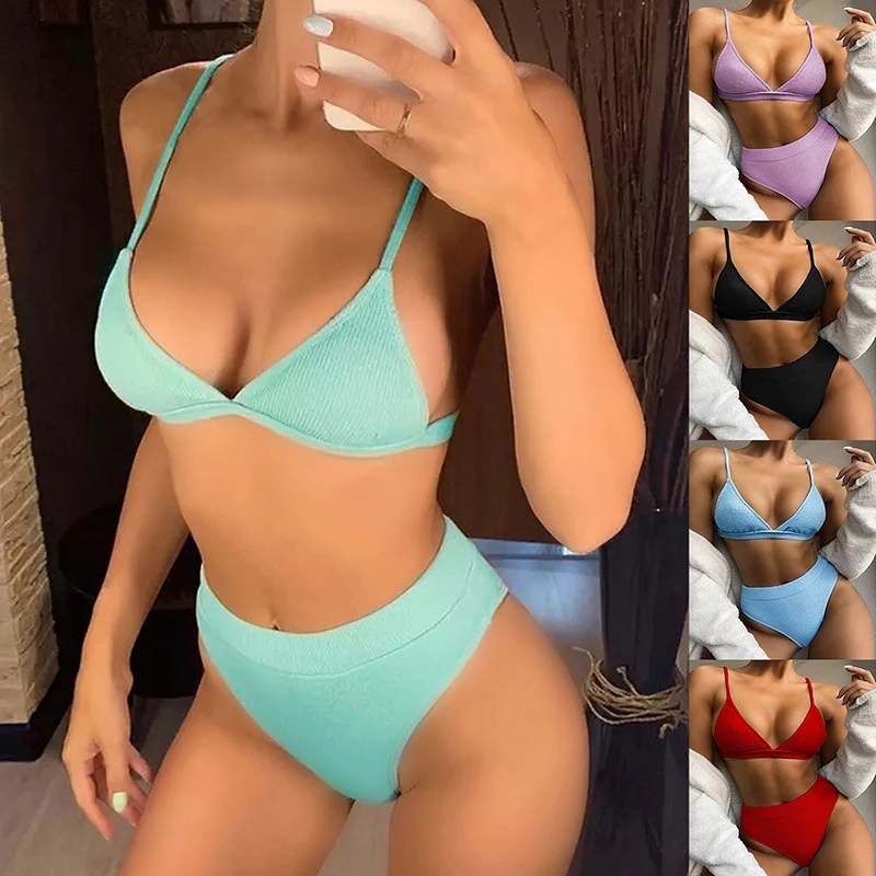 Custom 2021 Two Piece Swimsuit Women Solid Color High Waist Micro Bikini Sexi Hot Girl Thong Bikini, As picture
Custom 2021 Two Piece Swimsuit Women Solid Color High Waist Micro Bikini Sexi Hot Girl Thong Bikini, As picture