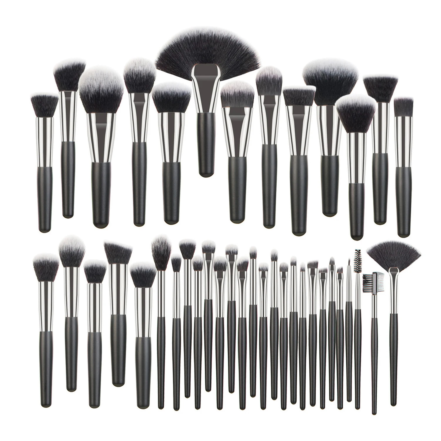 40PCS Professional Makeup Brush Set Black Makeup Brushes Kits Short Wood Handle Vegan Hair Custom Brush Sets With Bag Wholesale
40PCS Professional Makeup Brush Set Black Makeup Brushes Kits Short Wood Handle Vegan Hair Custom Brush Sets With Bag Wholesale
