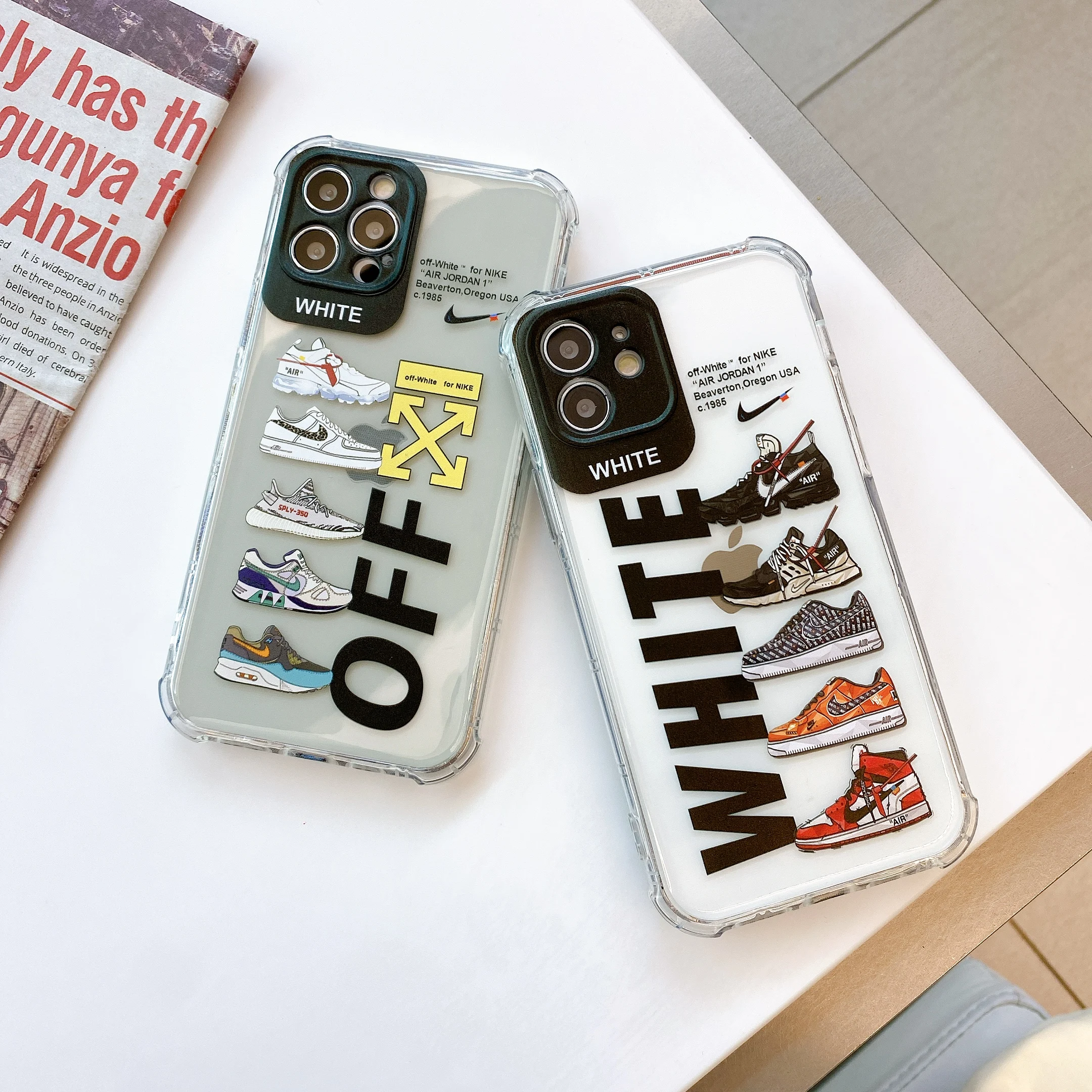 2021 Fashion Sports Sneakers Brand Soft Tpu Mobile Phone Case For iPhone 11 12 pro Max Phone Case Cover
2021 Fashion Sports Sneakers Brand Soft Tpu Mobile Phone Case For iPhone 11 12 pro Max Phone Case Cover