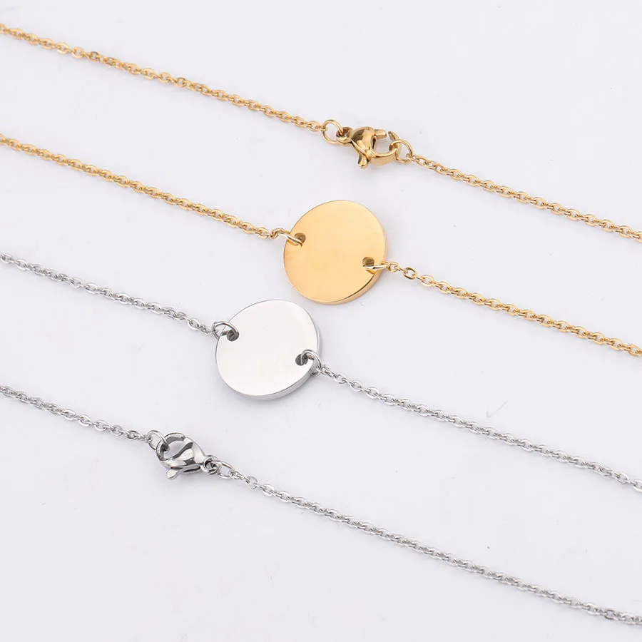 High Polish 15mm Round Pendant Jewelry Stainless Steel Clavicle Necklace for Women Men, Gold steel
High Polish 15mm Round Pendant Jewelry Stainless Steel Clavicle Necklace for Women Men, Gold steel