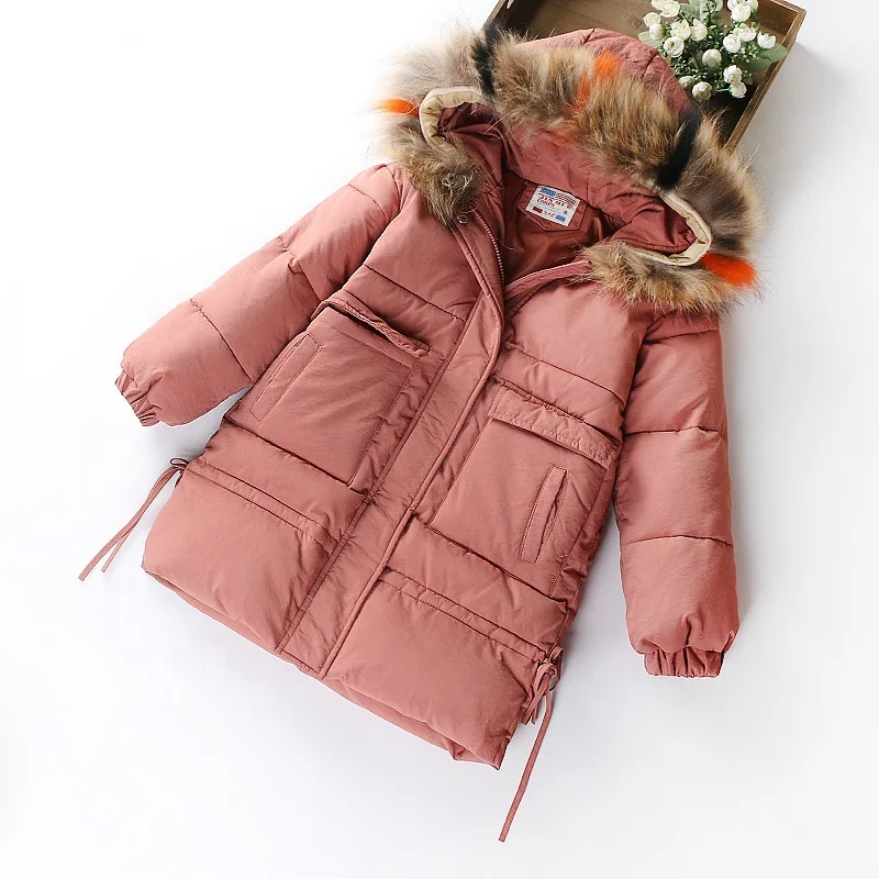 B60321A Girls' hooded cotton coat with large fur collar and thick down cotton coat for children, Pink brick red black
B60321A Girls' hooded cotton coat with large fur collar and thick down cotton coat for children, Pink brick red black