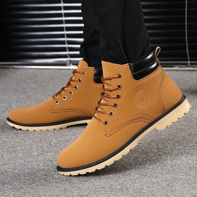 Winter/spring new design man shoes trend fashion waterpoof lace-up men casual boots
Winter/spring new design man shoes trend fashion waterpoof lace-up men casual boots