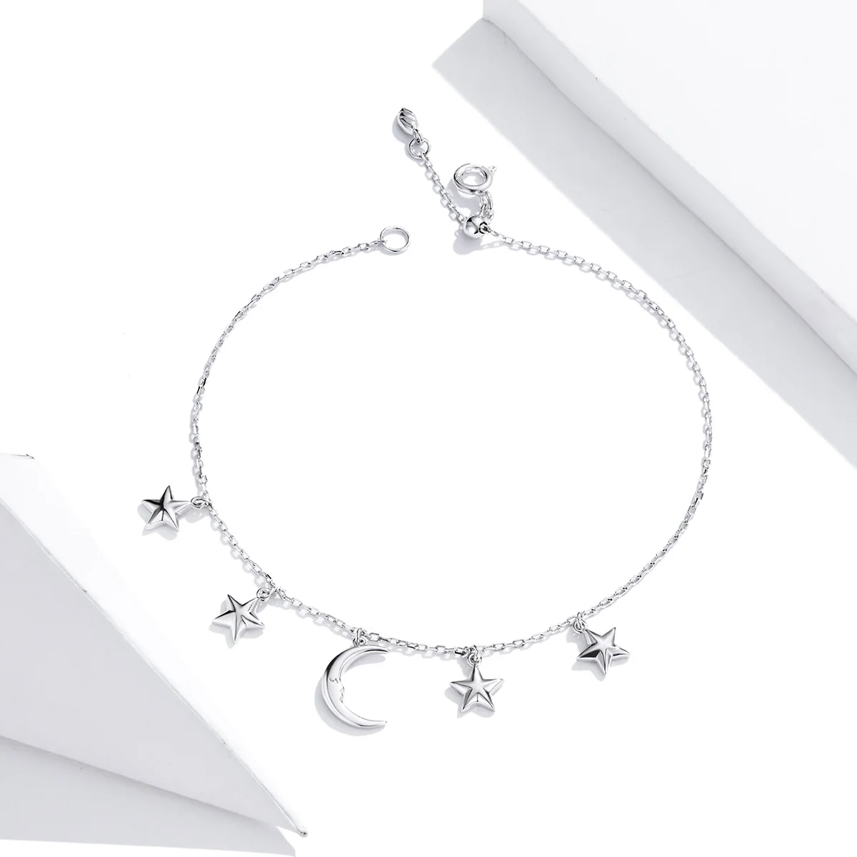 Exquisite Beautiful Real 925 Sterling Silver Moon And Stars Link Chain Womens Bracelets
Exquisite Beautiful Real 925 Sterling Silver Moon And Stars Link Chain Womens Bracelets