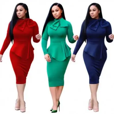 S3231European and American women's autumn new OL fashion dress professional dress
S3231European and American women's autumn new OL fashion dress professional dress