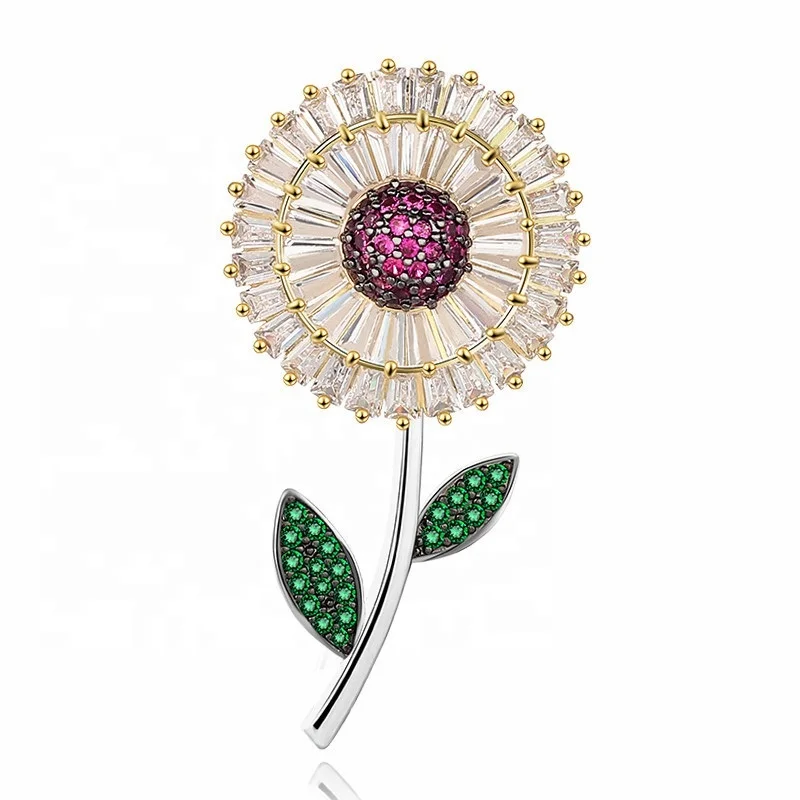 Wholesale luxury women sun flower colorful zircon decorative safe jewelry fashion brooch
Wholesale luxury women sun flower colorful zircon decorative safe jewelry fashion brooch