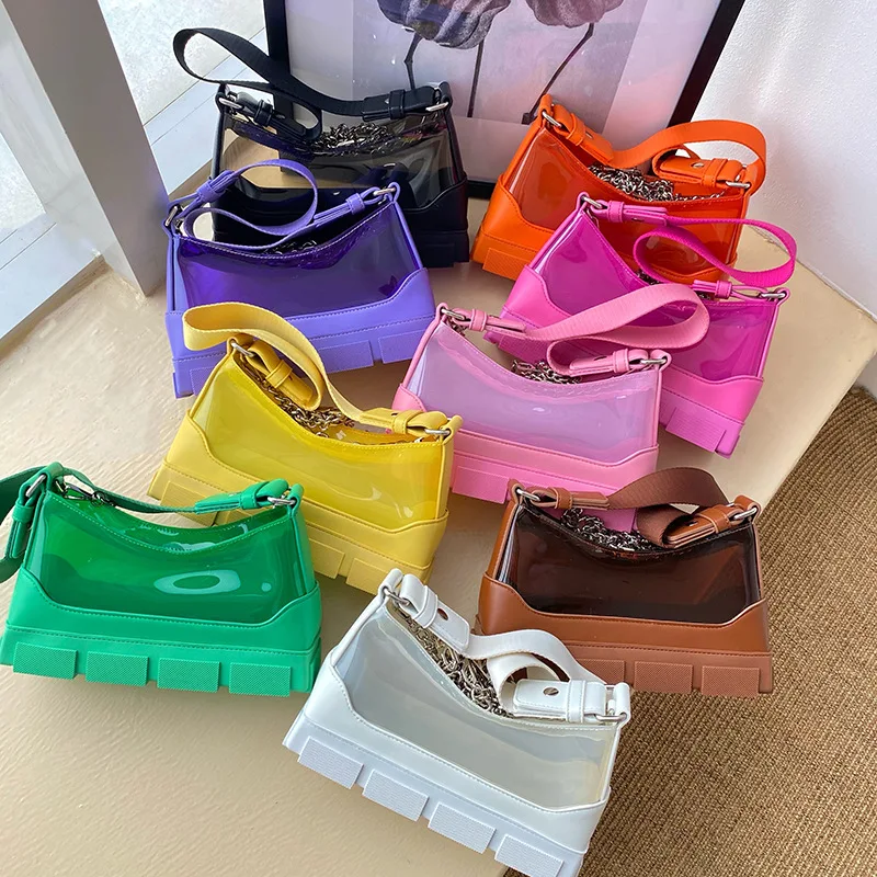 Wholesale Ladies Hand Bags Unique Boots Clear Transparent Purse Designer Luxury Neon Clear Jelly Purses and Handbags for Women
Wholesale Ladies Hand Bags Unique Boots Clear Transparent Purse Designer Luxury Neon Clear Jelly Purses and Handbags for Women