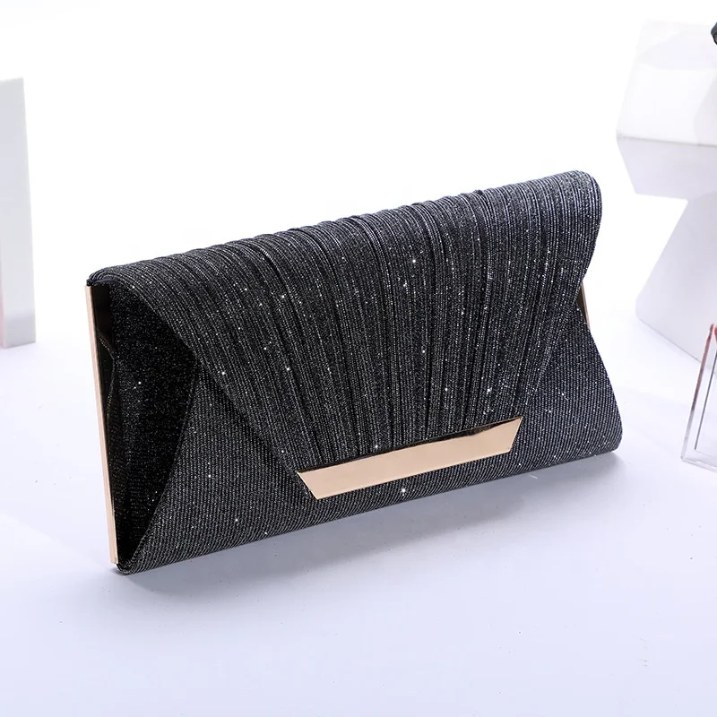 Simple Folded Sequin Clutch Bag Fashion Party Bag Chain Shoulder Bag, Customized color
Simple Folded Sequin Clutch Bag Fashion Party Bag Chain Shoulder Bag, Customized color