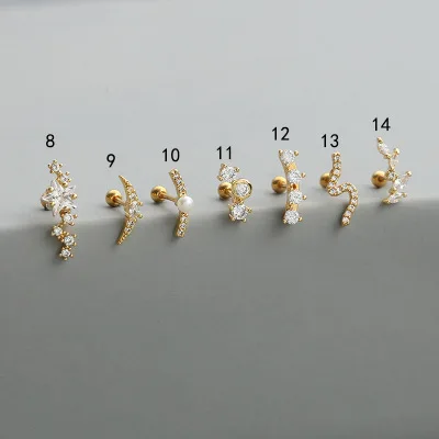 2021 Hot Selling Geometric Cubic Zirconia Piercing Nose Earring Gold Plated Zircon Moon Zodiac Stud Earring
2021 Hot Selling Geometric Cubic Zirconia Piercing Nose Earring Gold Plated Zircon Moon Zodiac Stud Earring