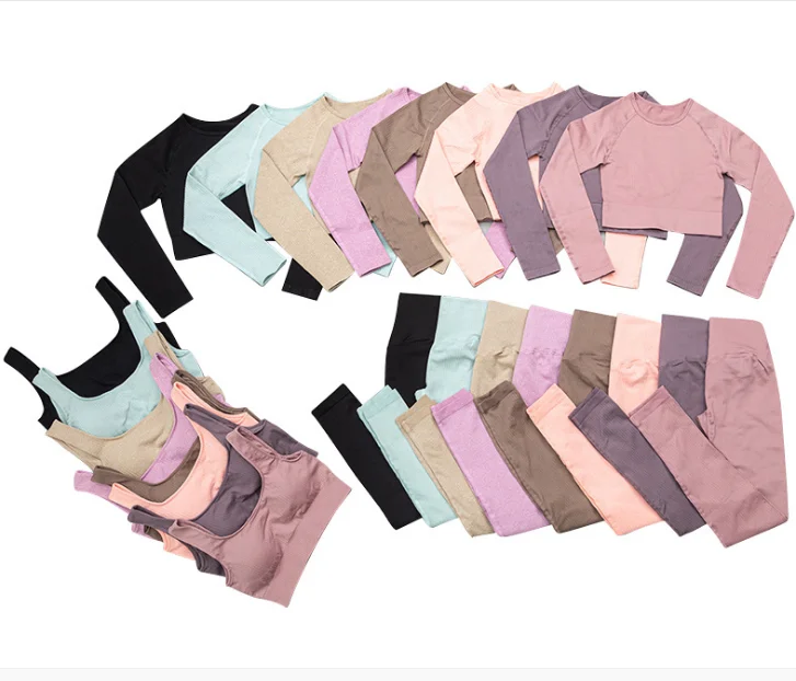 Custom Ladies Fitness Gym Wear,Wholesale Sport Suit Women Workout Clothing,Crop Top High Waist Seamless Leggings Yoga Set, As picture
Custom Ladies Fitness Gym Wear,Wholesale Sport Suit Women Workout Clothing,Crop Top High Waist Seamless Leggings Yoga Set, As picture