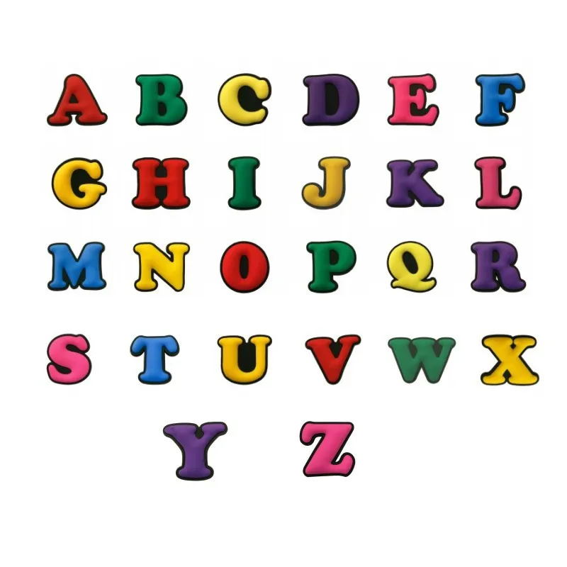 Original PVC Shoe Buckle Accessories DIY Combination English Alphabet Shoes Decoration Jibz for College Croc Charms
Original PVC Shoe Buckle Accessories DIY Combination English Alphabet Shoes Decoration Jibz for College Croc Charms