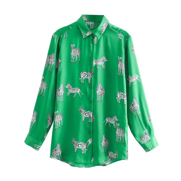 CS431 Summer European Design Long Sleeve Animal Print Blouse Women Casual Blouses Clothing
CS431 Summer European Design Long Sleeve Animal Print Blouse Women Casual Blouses Clothing