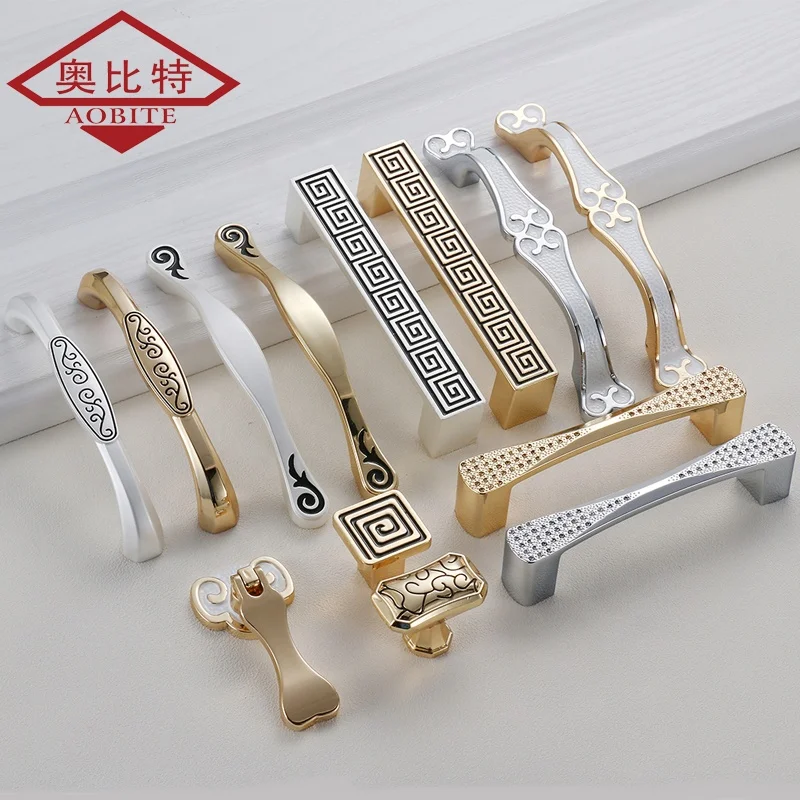 AOBITE modern simplicity door handles gold luxury high quality silver cupboard door handles drawer and bar furniture handle
AOBITE modern simplicity door handles gold luxury high quality silver cupboard door handles drawer and bar furniture handle