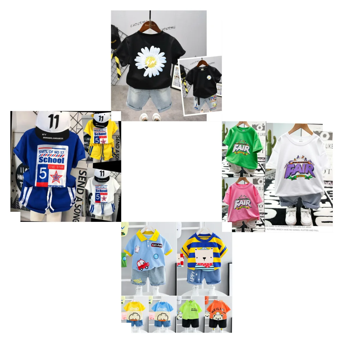 Summer 2021 girls short-sleeved suit two-piece cartoon T-shirt shorts cheap spot
Summer 2021 girls short-sleeved suit two-piece cartoon T-shirt shorts cheap spot