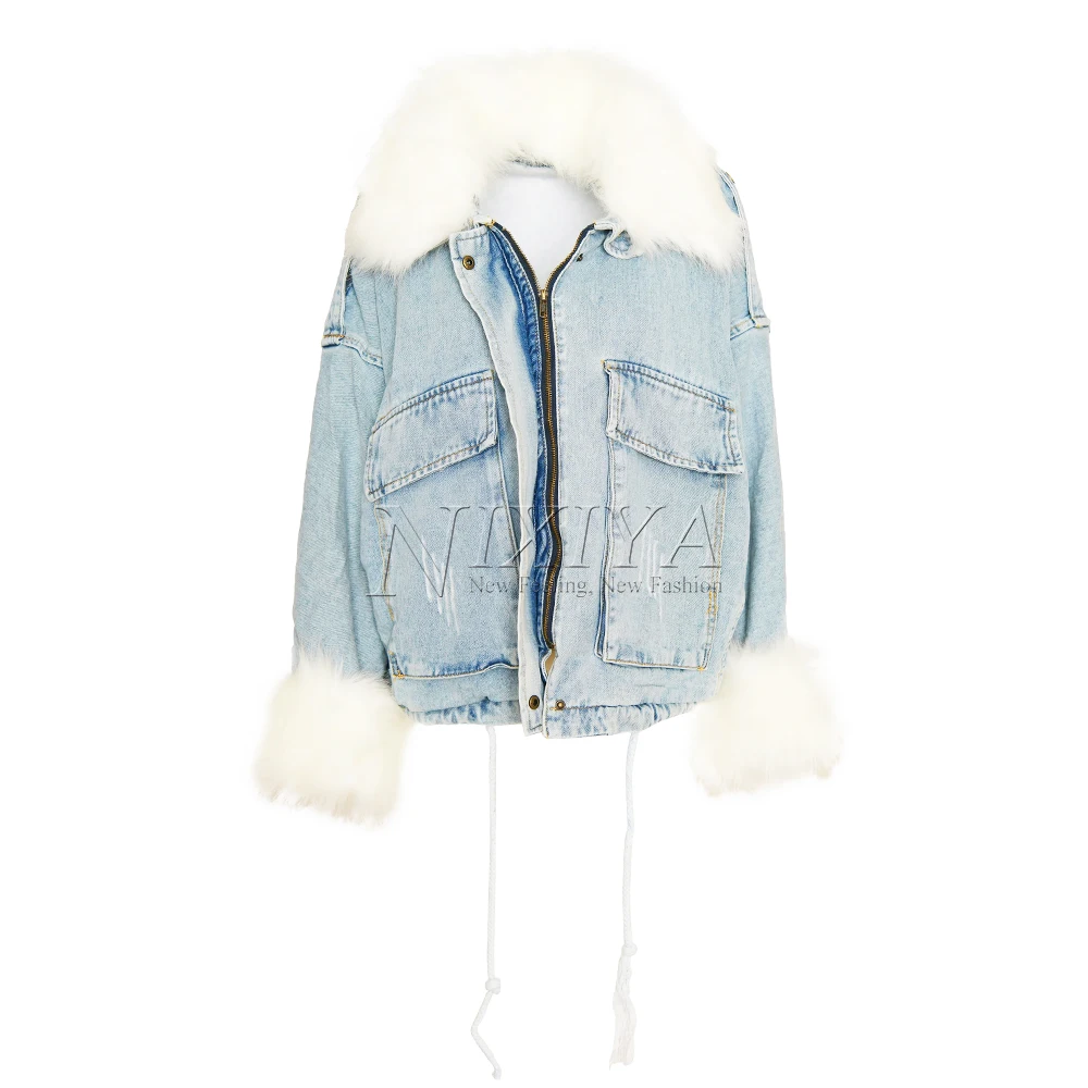 Custom Fashion Women Jeans Denim Jacket winter Coat Ladies Jacket Fur Short Coats Blue Winter Jacket
Custom Fashion Women Jeans Denim Jacket winter Coat Ladies Jacket Fur Short Coats Blue Winter Jacket