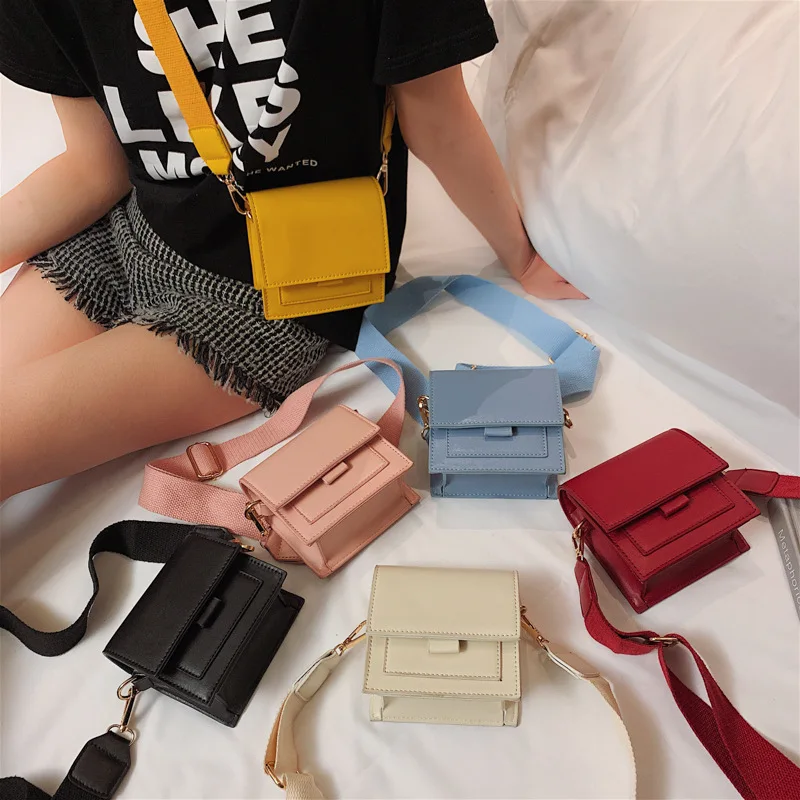 Mini Solid PU Leather New Fashion Kids Small Square Handbags Wide Shoulder Strap Girls Single Shoulder Cross-body Messenger Bag
Mini Solid PU Leather New Fashion Kids Small Square Handbags Wide Shoulder Strap Girls Single Shoulder Cross-body Messenger Bag