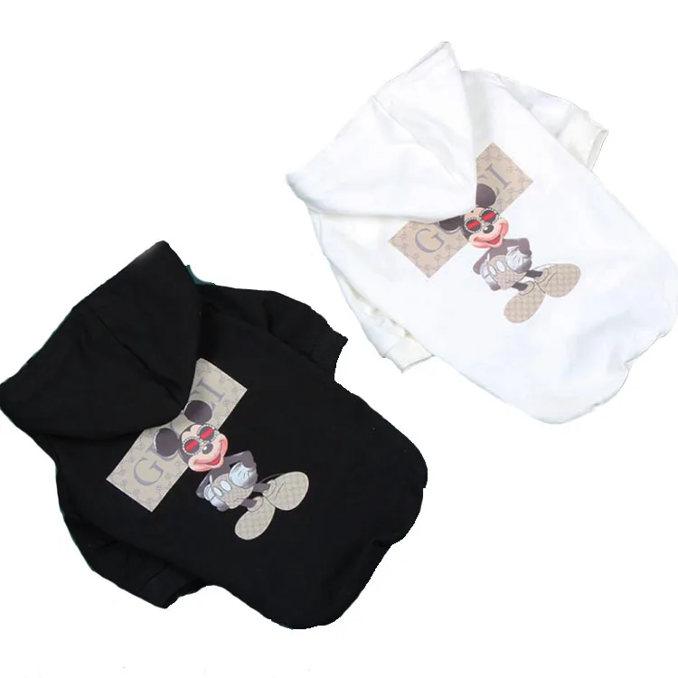 Luxury fashion designer Popular logo micky mouse dog clothes hoodie for autumn, Black,white
Luxury fashion designer Popular logo micky mouse dog clothes hoodie for autumn, Black,white