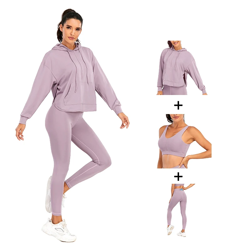 Custom Logo 3 PCS Yoga Suit Fitness Women Clothing Gym Wear Mujer Ropa Deportiva New Design Sport Yoga Sets
Custom Logo 3 PCS Yoga Suit Fitness Women Clothing Gym Wear Mujer Ropa Deportiva New Design Sport Yoga Sets