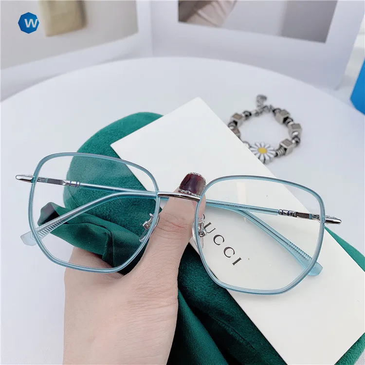2021 retro art men and women anti-blue light glasses with aluminum alloy myopia frame anti-blue light glasses, Orange, blue, white, black, transparent gray,
2021 retro art men and women anti-blue light glasses with aluminum alloy myopia frame anti-blue light glasses, Orange, blue, white, black, transparent gray,