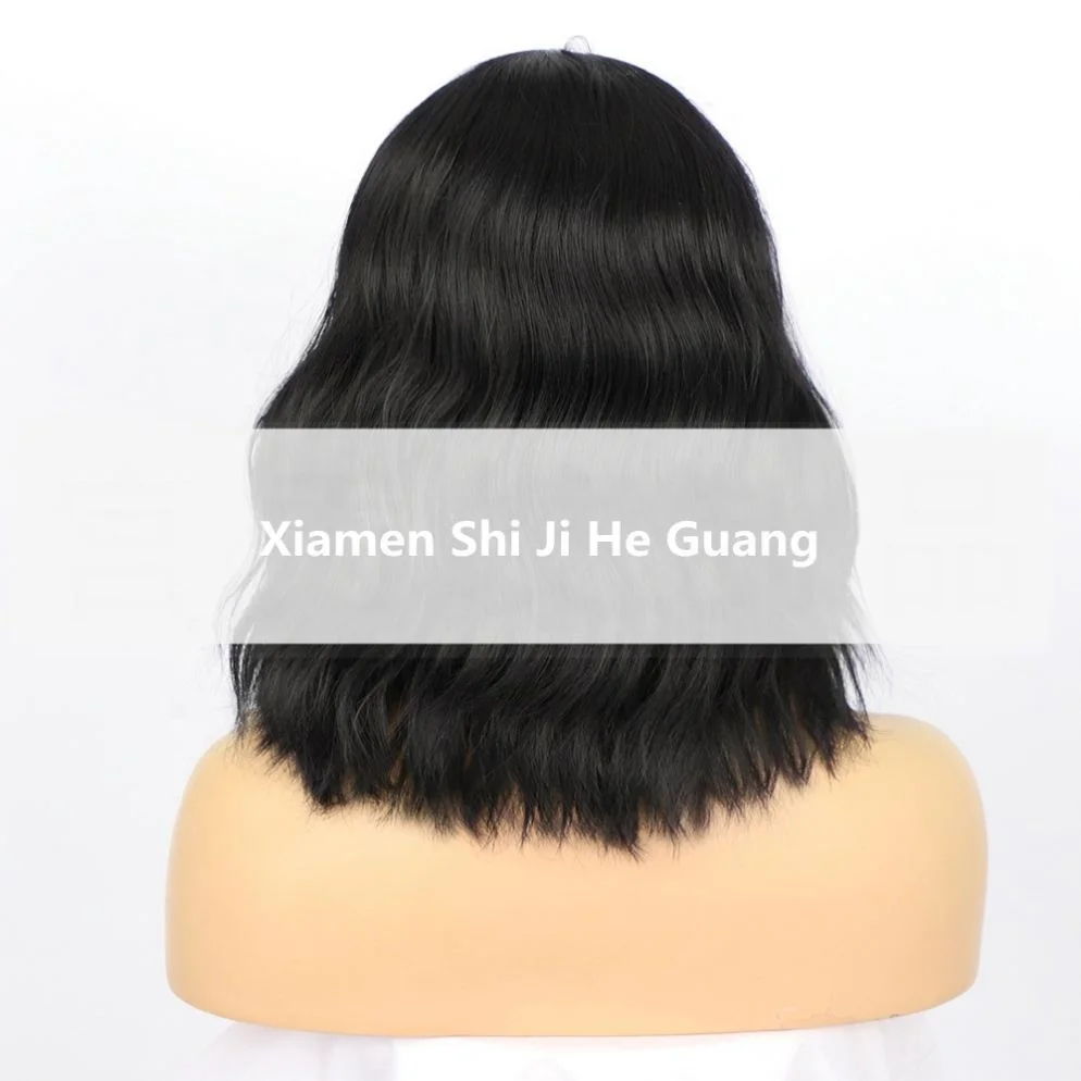 Hand Woven Lace Front Wig For Women Synthetic Wigs Black Short Shoulder Length Wig, See details
Hand Woven Lace Front Wig For Women Synthetic Wigs Black Short Shoulder Length Wig, See details