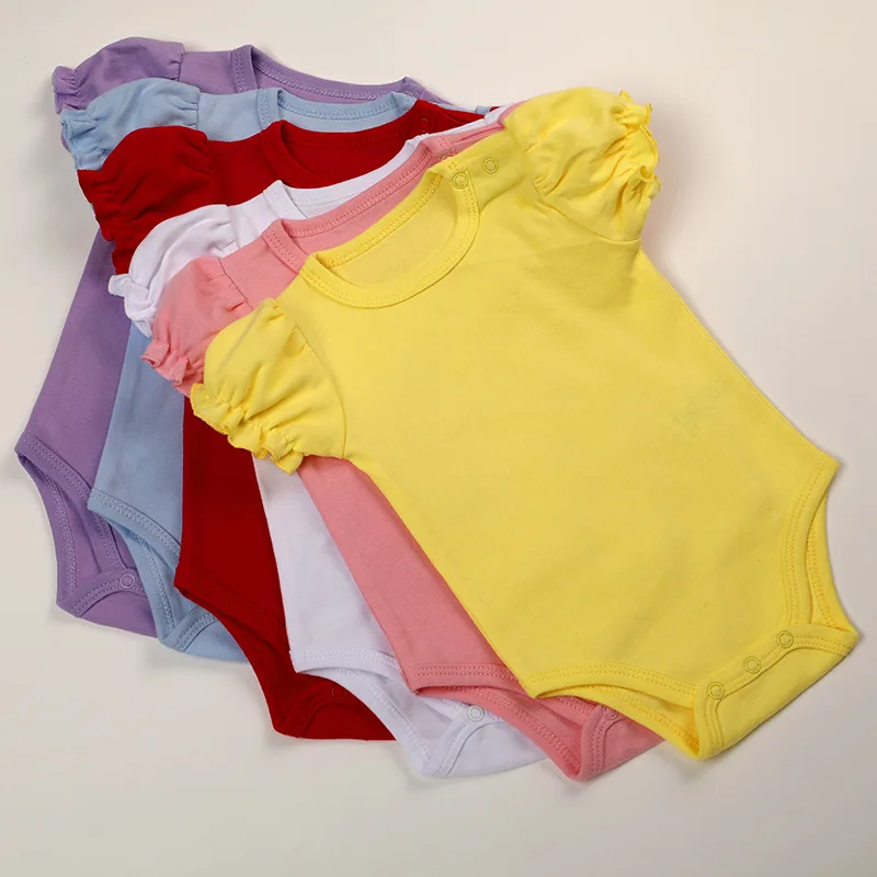 Wholesale Solid Color Baby Boys Girls Funny Infant Clothing Jumpsuit Short Sleeve Blank Bodysuit Clothes Baby Rompers
Wholesale Solid Color Baby Boys Girls Funny Infant Clothing Jumpsuit Short Sleeve Blank Bodysuit Clothes Baby Rompers