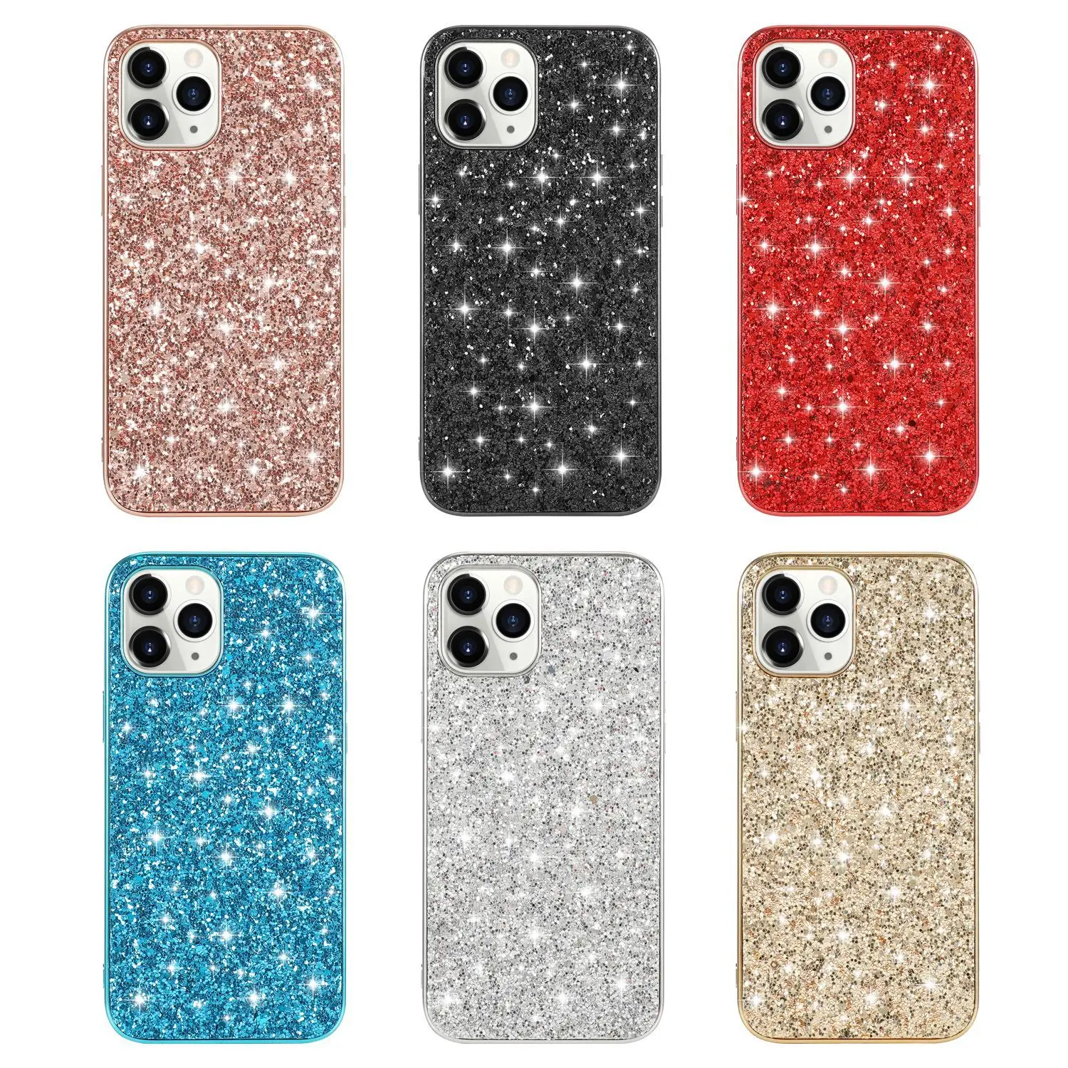 High Quality Bling Sequins TPU Plastic Movil Funds Glitter Mobile Phone Case for iPhone 11 12 Pro Max Women Back Cover, Rose gold;blue;golden;black,silver,red
High Quality Bling Sequins TPU Plastic Movil Funds Glitter Mobile Phone Case for iPhone 11 12 Pro Max Women Back Cover, Rose gold;blue;golden;black,silver,red