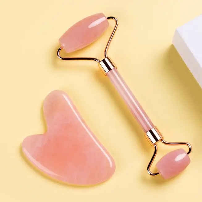 High Quality Handheld Quartz Jade Roller Gua sha Set Mini Quartz Jade Roller Face Massage Rose Quartz Jade Roller, Pink
High Quality Handheld Quartz Jade Roller Gua sha Set Mini Quartz Jade Roller Face Massage Rose Quartz Jade Roller, Pink