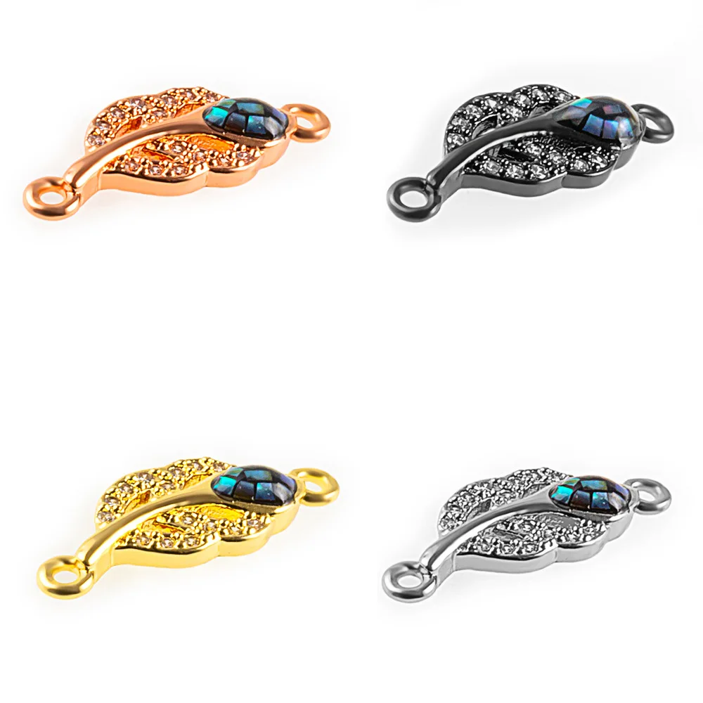 Wholesale Jewellery Connectors Micro Pave Pendant cz Leaf Connector Charms For Jewelry Making
Wholesale Jewellery Connectors Micro Pave Pendant cz Leaf Connector Charms For Jewelry Making