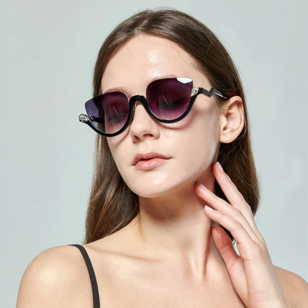 2021 New Half Frame Retro Sunglasses Trendy Shades Sun Glasses Anti Blue Light Blocking Stylish Glasses For Women
2021 New Half Frame Retro Sunglasses Trendy Shades Sun Glasses Anti Blue Light Blocking Stylish Glasses For Women