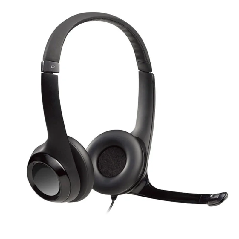 

Logitech USB Headset H390 with Noise Cancelling Mic, Black