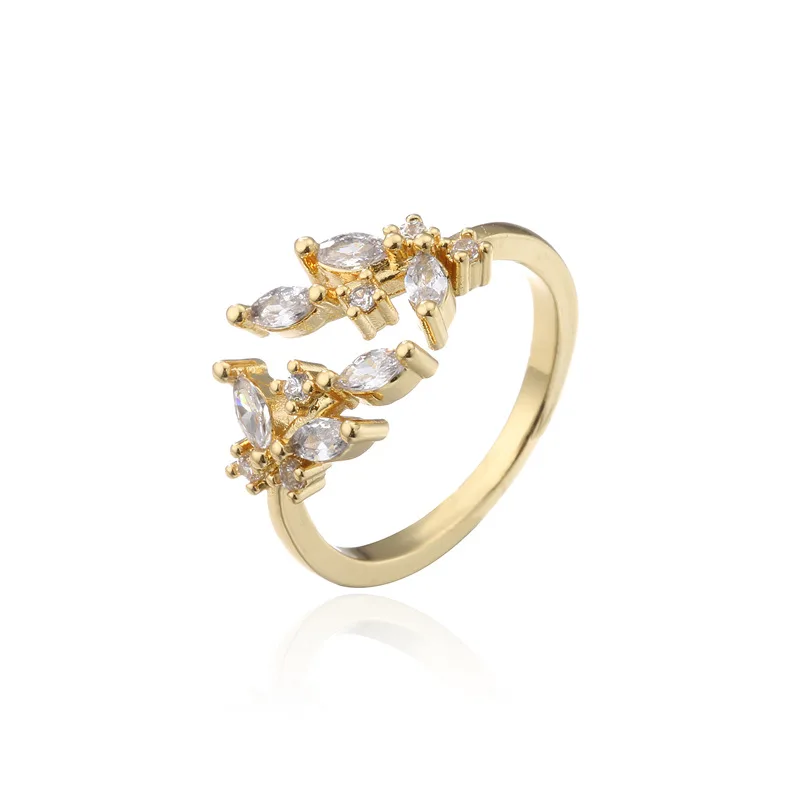 2021 Sailing Jewelry CZ Leaf Rings Geometric Open Leaf Rings 18K Gold Zircon Leaf Rings, Gold/silver
2021 Sailing Jewelry CZ Leaf Rings Geometric Open Leaf Rings 18K Gold Zircon Leaf Rings, Gold/silver