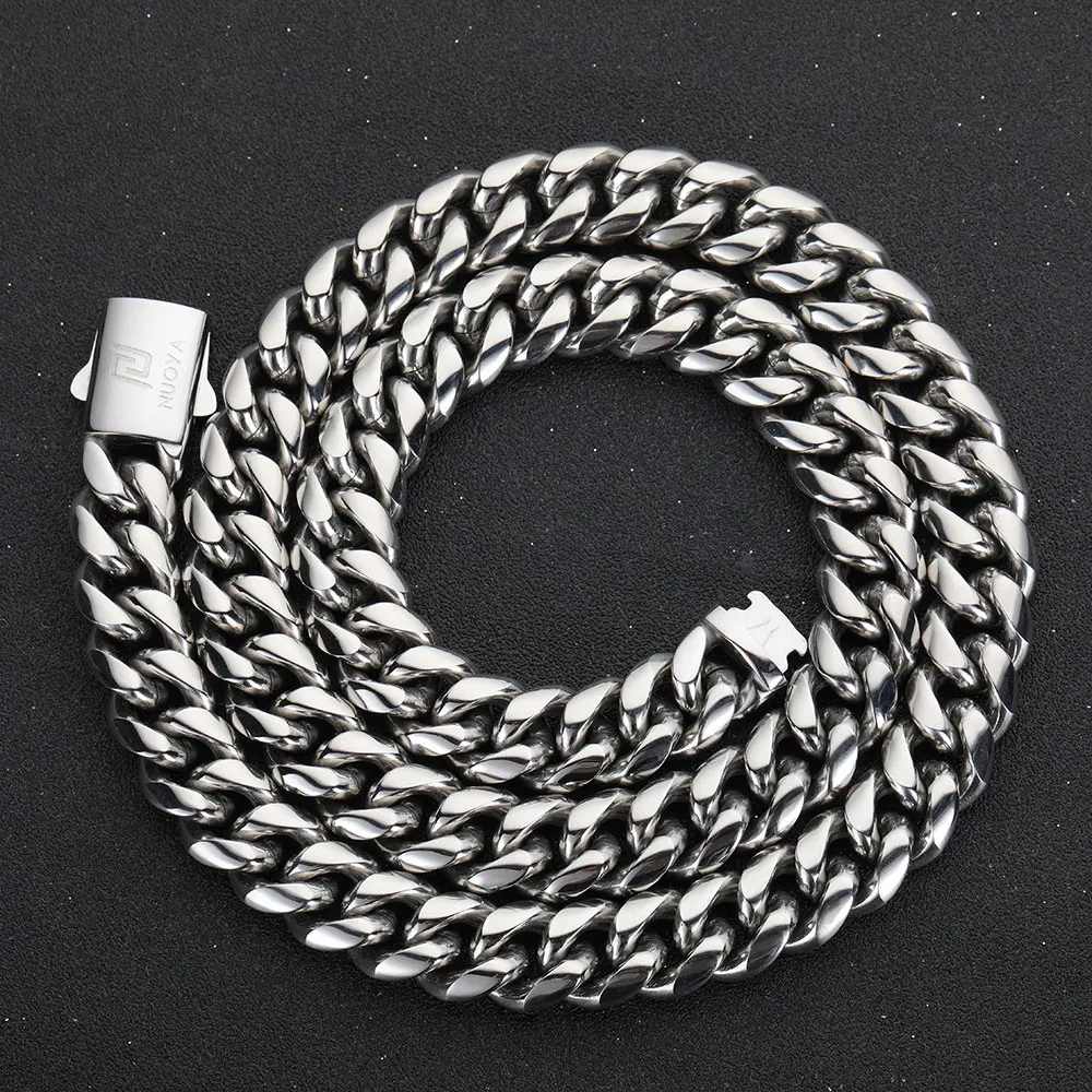 Custom Hot Sale Hip Hop Cuban Necklace Cadenas Silver Stainless Steel Chain Necklace Men, Silver,gold
Custom Hot Sale Hip Hop Cuban Necklace Cadenas Silver Stainless Steel Chain Necklace Men, Silver,gold