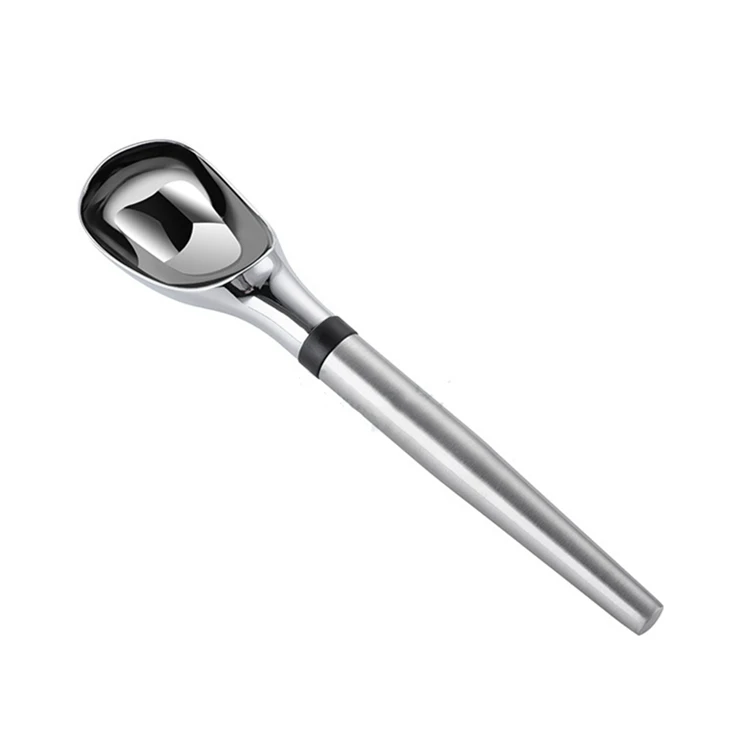 High Quality Strong Handle Kitchen Tool Solid Stainless Steel Ice Cream Scoop, Silver
High Quality Strong Handle Kitchen Tool Solid Stainless Steel Ice Cream Scoop, Silver