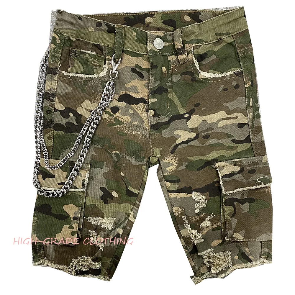 High-Grade clothing 2021 wholesale price camouflage with chains denim toddler little boys shorts for kids, As picture
High-Grade clothing 2021 wholesale price camouflage with chains denim toddler little boys shorts for kids, As picture