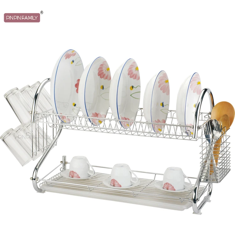 PINPINFAMILY Wholesale kitchen practical essential 56 cm metal single dish dish rack drain rack, Plating
PINPINFAMILY Wholesale kitchen practical essential 56 cm metal single dish dish rack drain rack, Plating