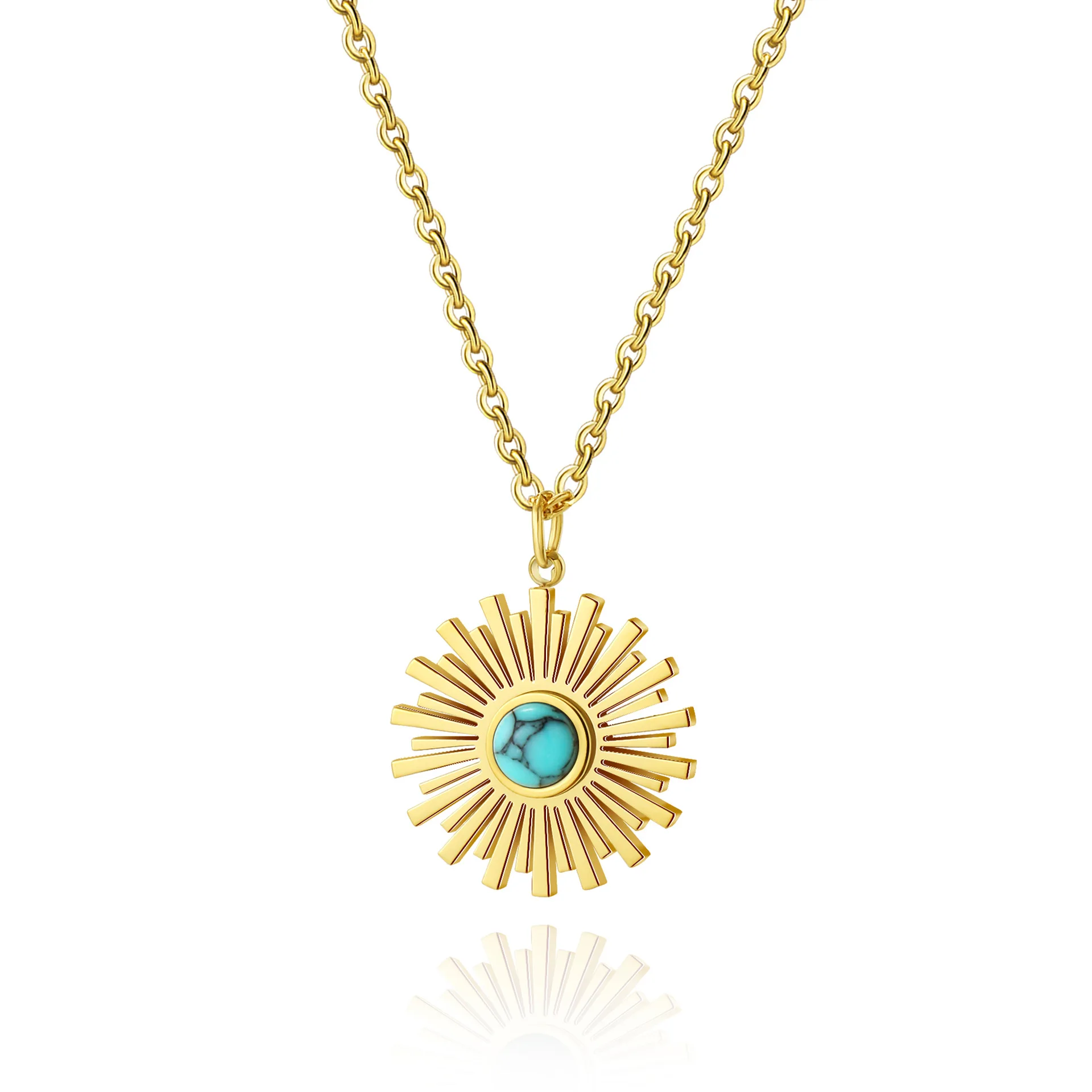 AJ479 Original Design 18K Gold-plated Stainless steel Charm Sunflower Pendant Necklace Jewelry
AJ479 Original Design 18K Gold-plated Stainless steel Charm Sunflower Pendant Necklace Jewelry