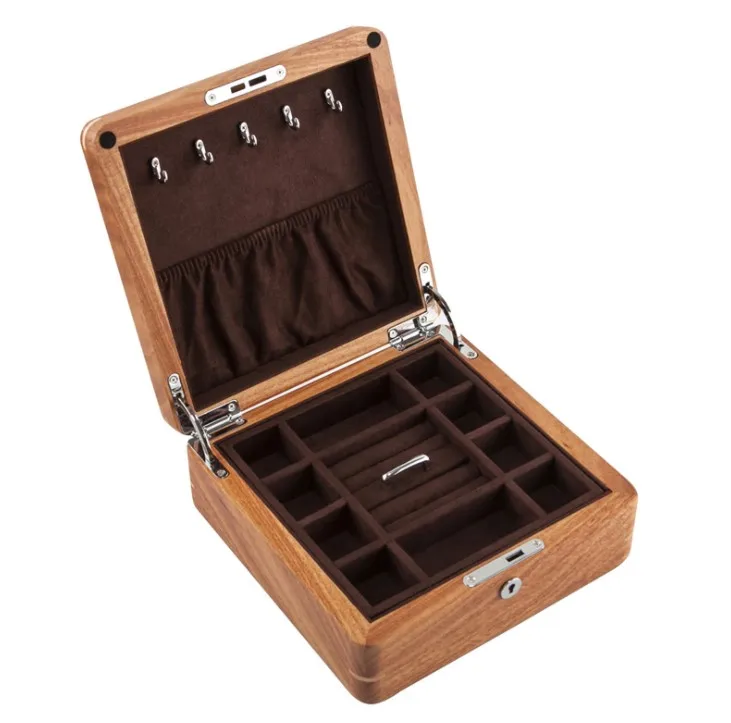 Factory direct sale of high-end real wood jewelry boxes in the dressing room, Wood color
Factory direct sale of high-end real wood jewelry boxes in the dressing room, Wood color