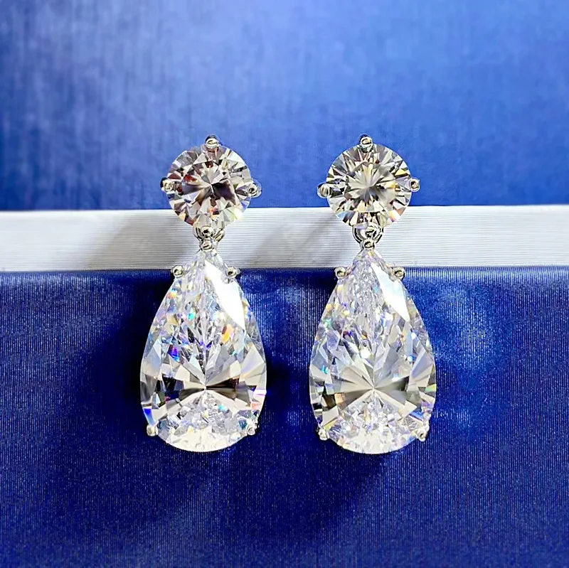 2023 Summer S925 Sterling Silver Droplet Shaped High Carbon Diamond Jewelry Wedding Earrings For Women
2023 Summer S925 Sterling Silver Droplet Shaped High Carbon Diamond Jewelry Wedding Earrings For Women