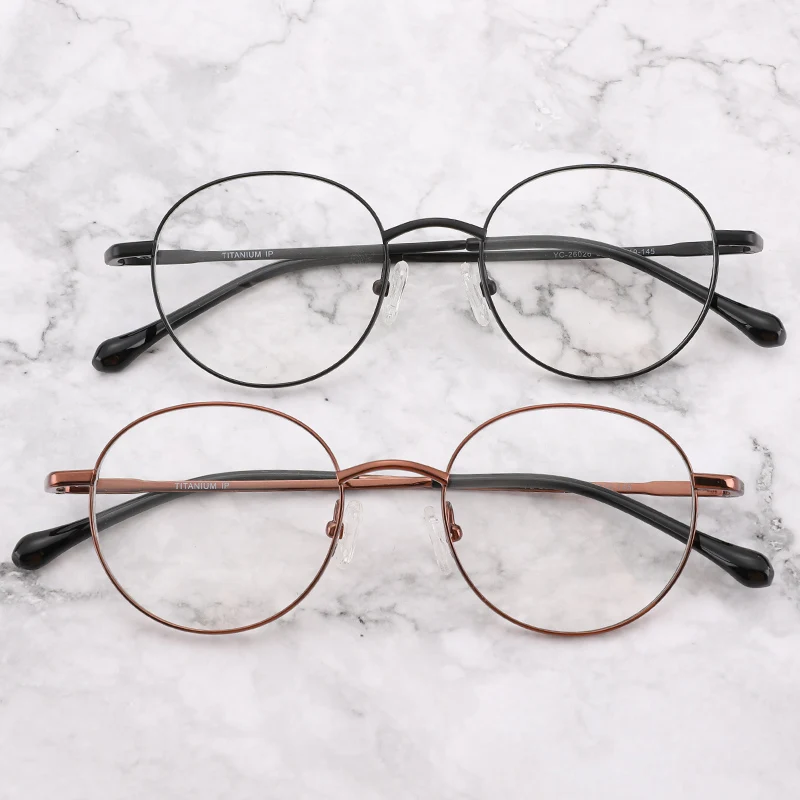YC 2023 NEW arriving anti rust light weight glasses frames circle optical frames round Titanium IP eyewear
YC 2023 NEW arriving anti rust light weight glasses frames circle optical frames round Titanium IP eyewear