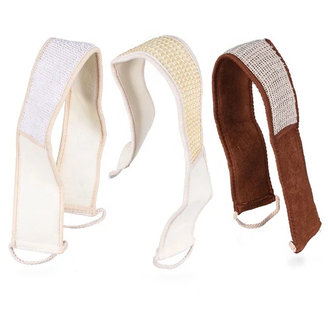 BEAU FLY Professional Bath Exfoliating Belt Body Long Back Bath Scrub Silicone Belt, As pictures